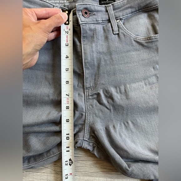 Adriano Goldschmied Anthropologie Stevie High Rise Slim Straight Ankle Jeans 27 - Picture 5 of 10